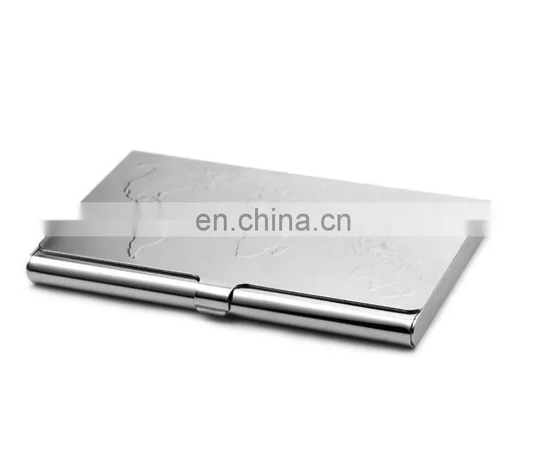 Aluminium name card holder/Embossed name case/engraved metal name card holders