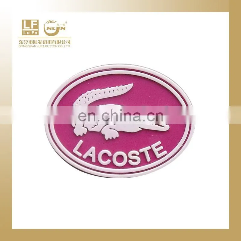 PVC molded name labels for clothing