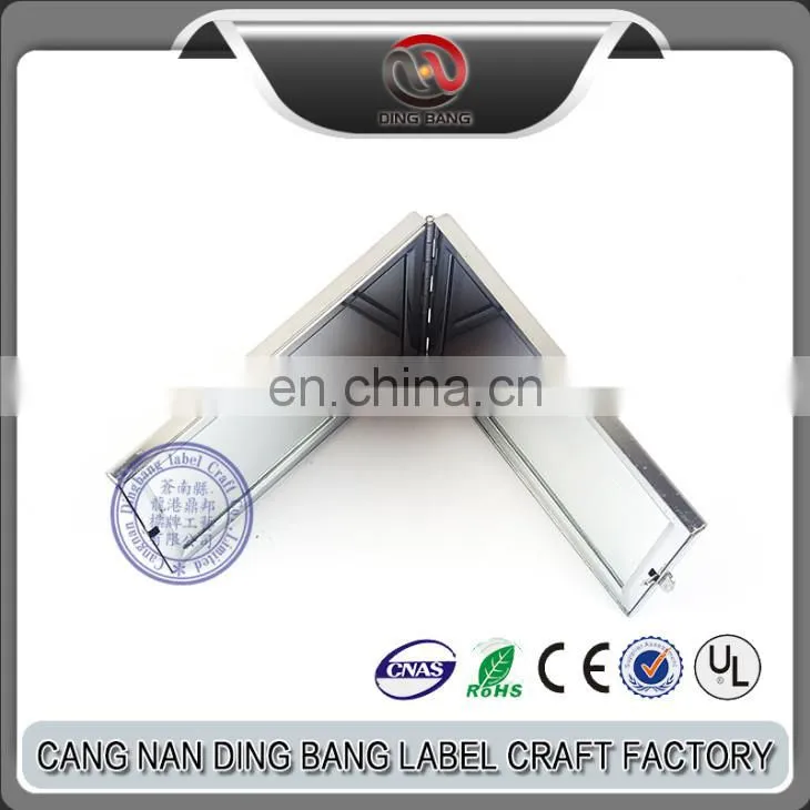 Wholesale OEM Metal Crafts Compact Mirror Type And Wedding Souvenir Use Custom Printed Logo Double Side Metal Square Mirror