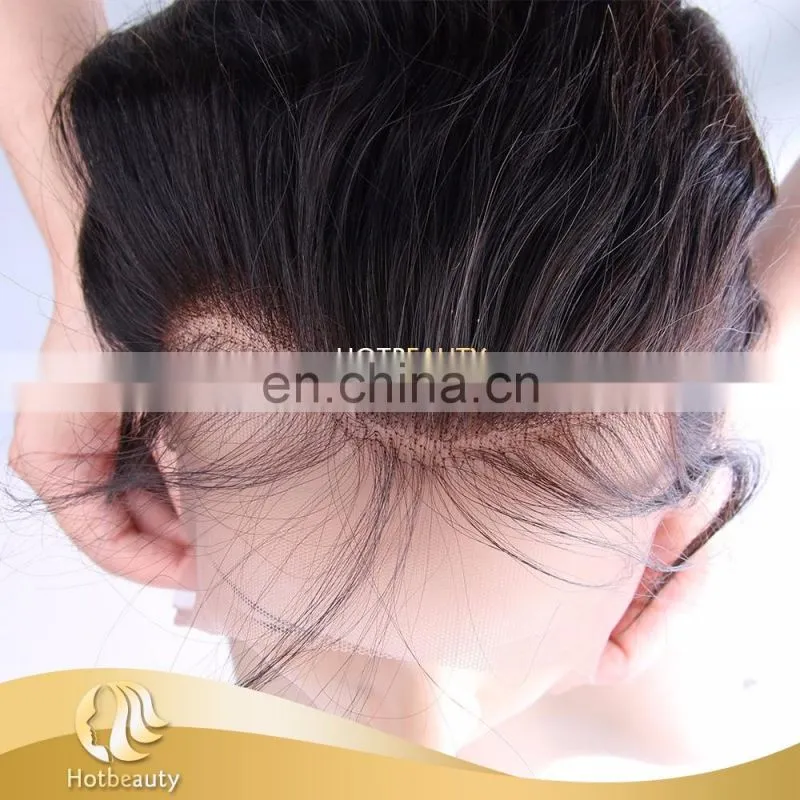thin skin base real hair frontal system 13x4 lace frontal wig