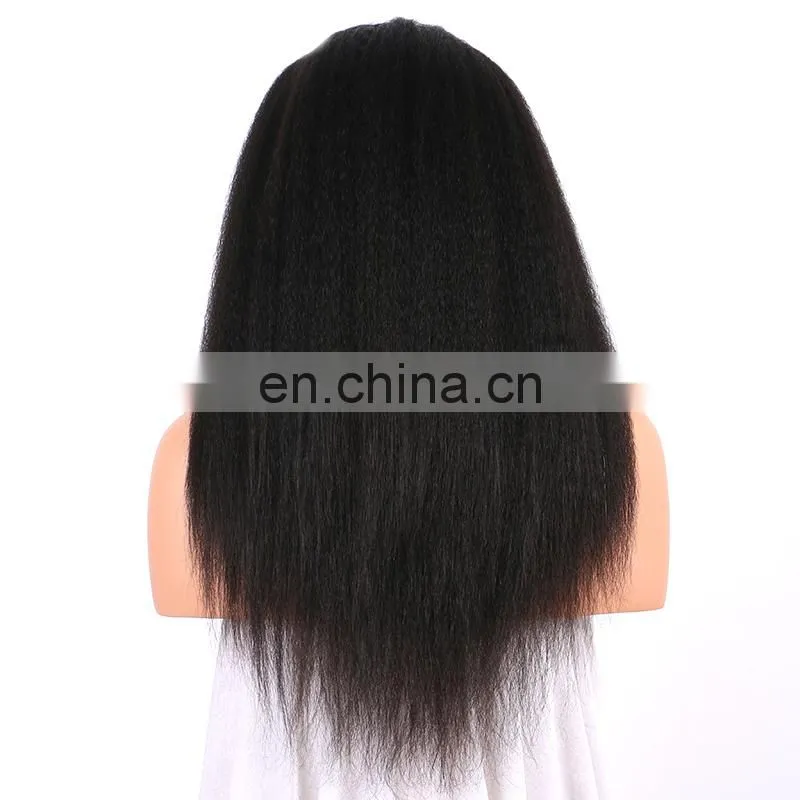 Hair styler kinky straight human hair full lace wig