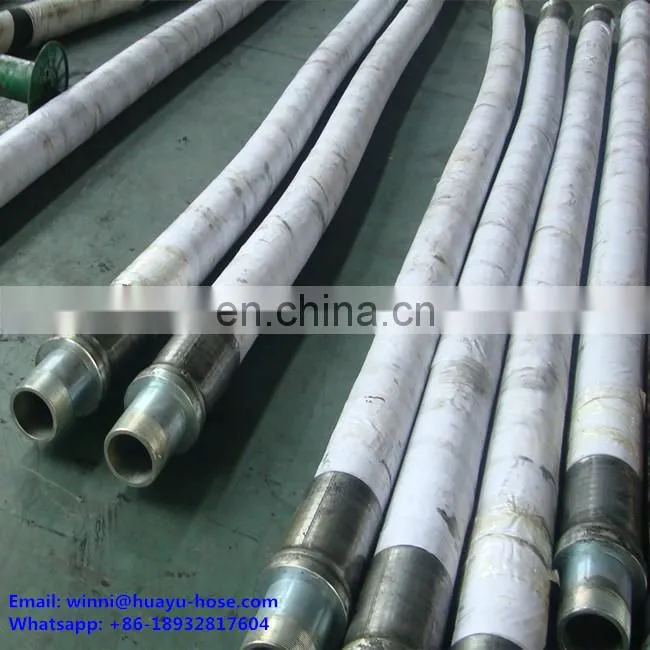 high pressure reinforced 3" kelly hose with flange