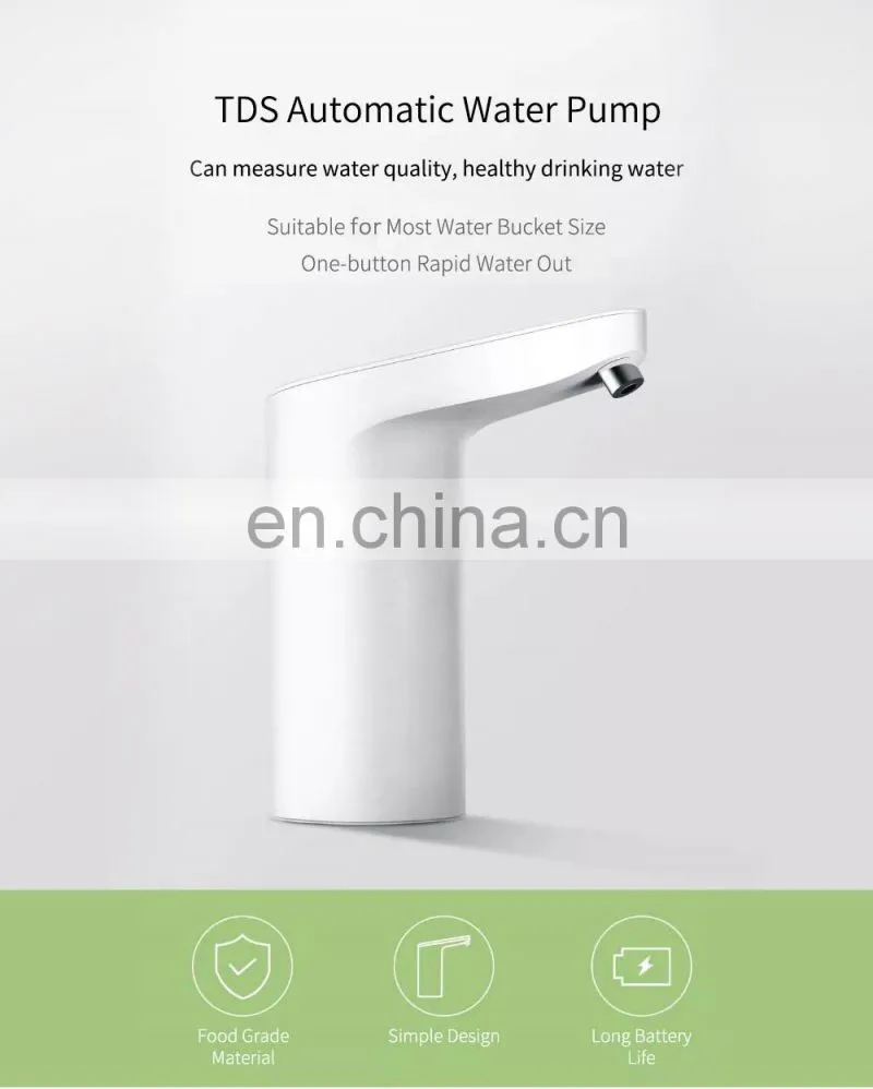 Original Xiaomi Xiaolang TDS Automatic Touch Portable Water Pump Wireless USB Rechargeable Electric Dispenser