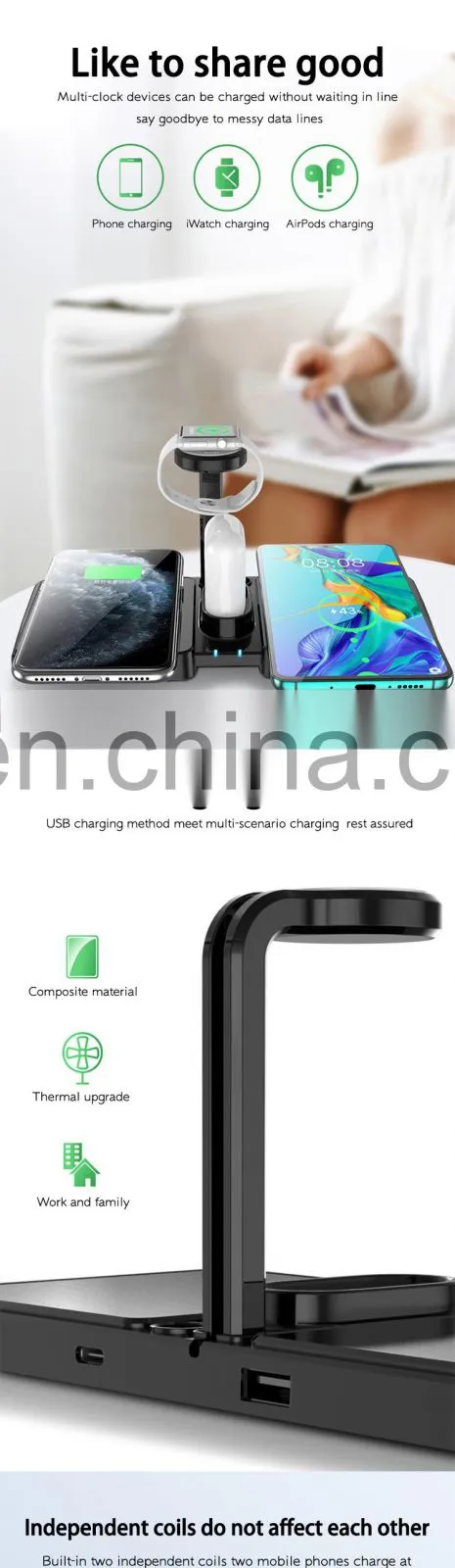 4 In 1 Charger New Product For 2020 New Product Mobile Phonesfor Iphone 8 Plus Phone Charger Wireless
