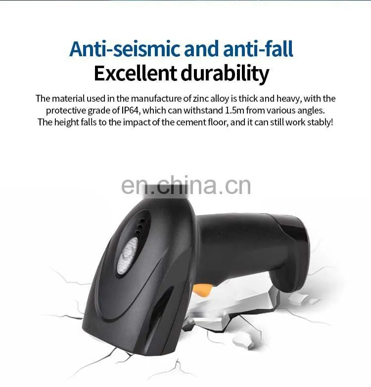 Wholesale BT Wireless 1D Laser Barcode Scanner USB BarCode Reader pos machine