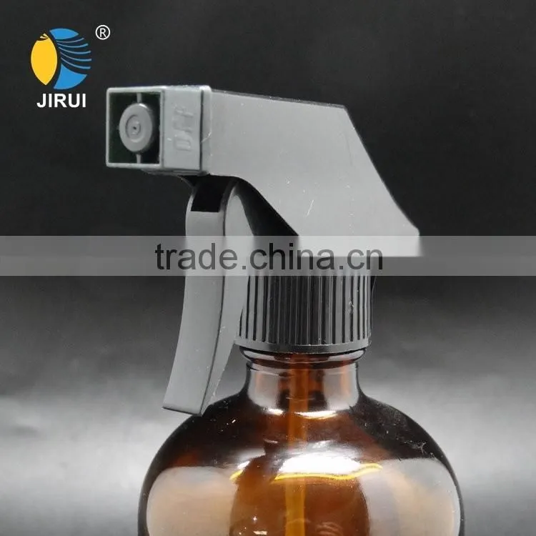 16oz 500ml amber boston round glass bottle 500ml with trigger