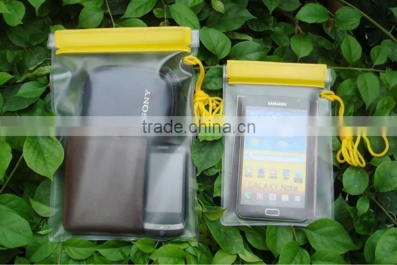 Factory clear Waterproof Case large water resistant dry case to hold wallet smart mobile camera passport