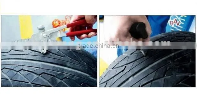 6 PC AUTO CAR TUBELESS TIRE REPAIR PLUG PATCH TOOL KIT