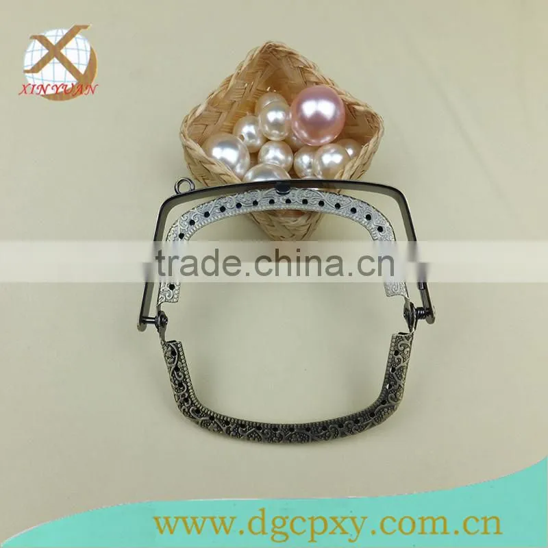 New metal purse frame 9*4.5cm antique brass handbag handle