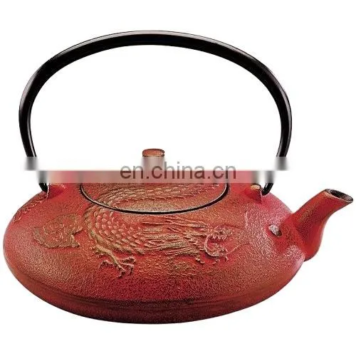 0.6L Enamel Japanese Cast Iron Ceramic Teapot
