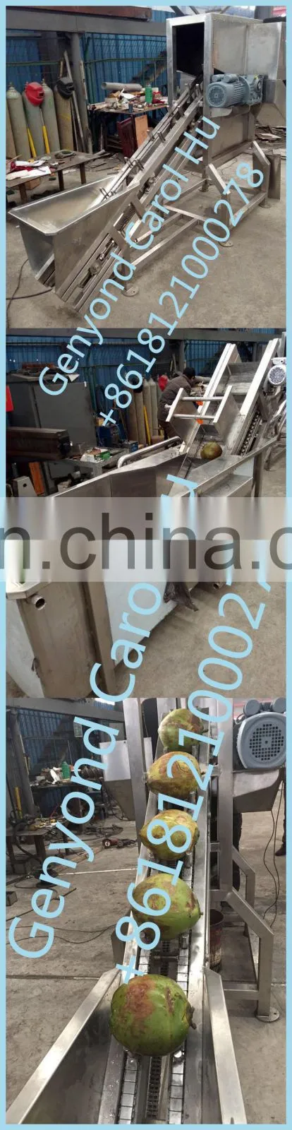 fresh coconut in half cutting machine price