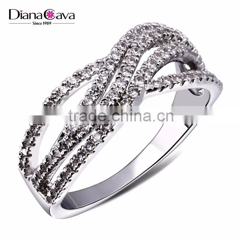 Newest Trend Cubic Zirconia Fine CZ Stones Wholesale Jewelry Setting Wedding Ring