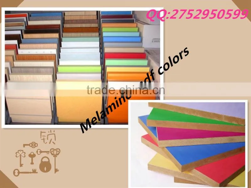 Colorful melamine mdf boards for furniture or decoration