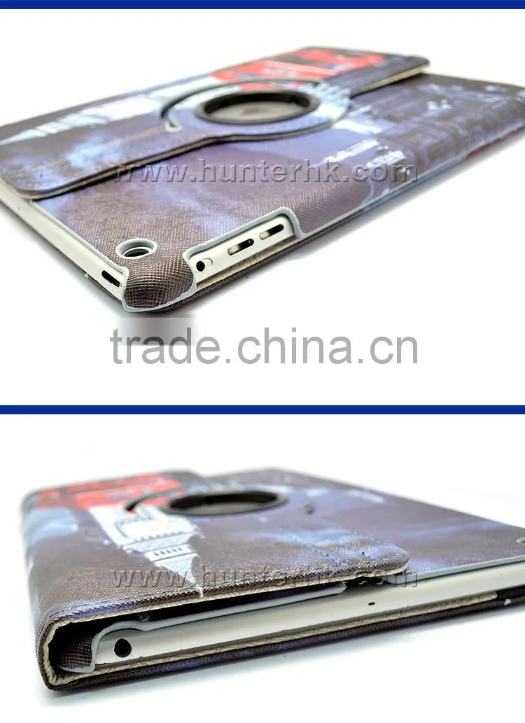 Clock Tower Rotating Tablet Case For iPad Air