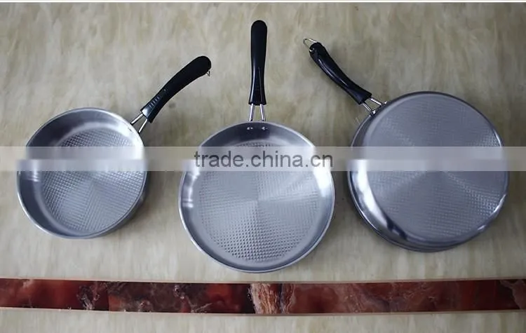 Hot Sale Stainless Steel Multi Skillet Induction Frying Pan Wall Clock