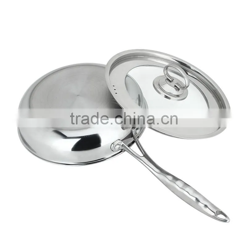 Popular 304 Stainless Steel Frying Pan
