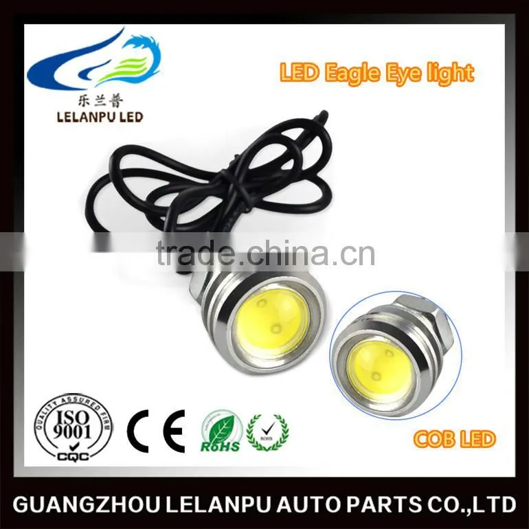 1.5W Eagle Eye Light LED Car Daytime Running Light Fog Light Turning Light Tail Light DC 12V Black