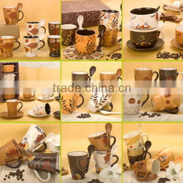 2015 color glaze embossed soup bowl without handle