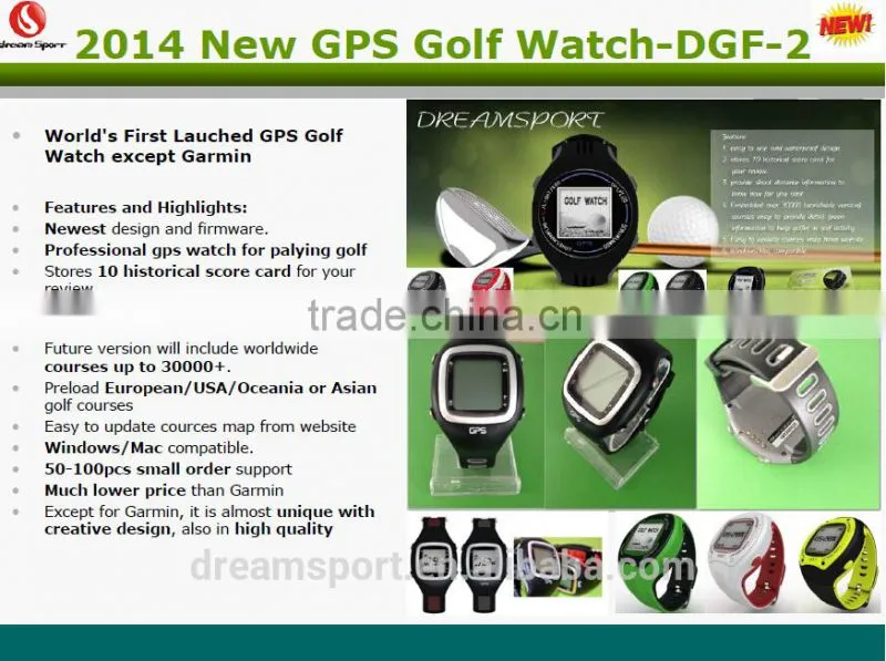 Preload with worldwide course golf gps watch