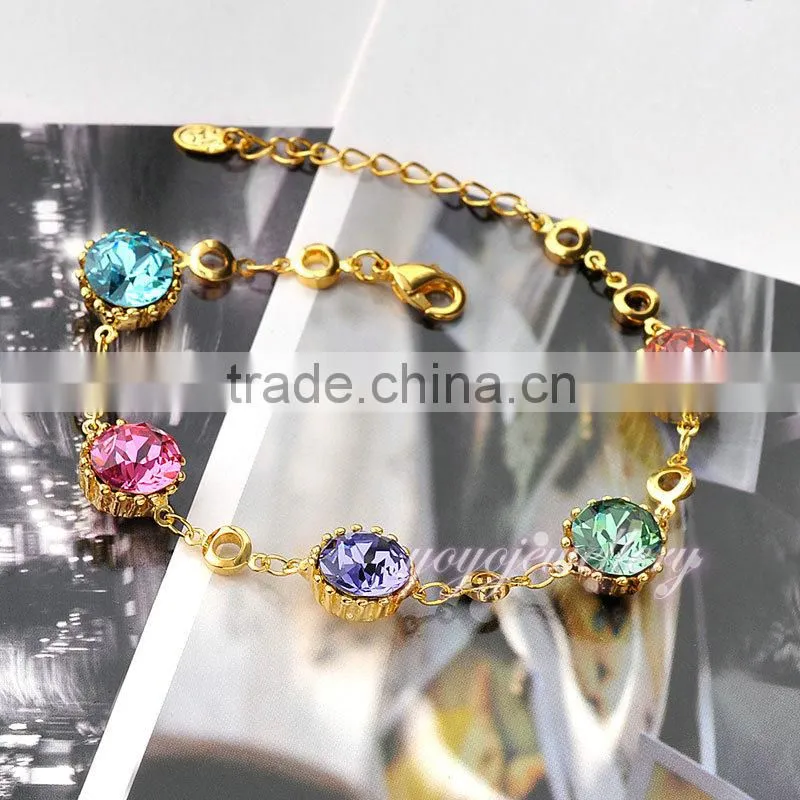 Colorful gemstone ladies women bracelet models