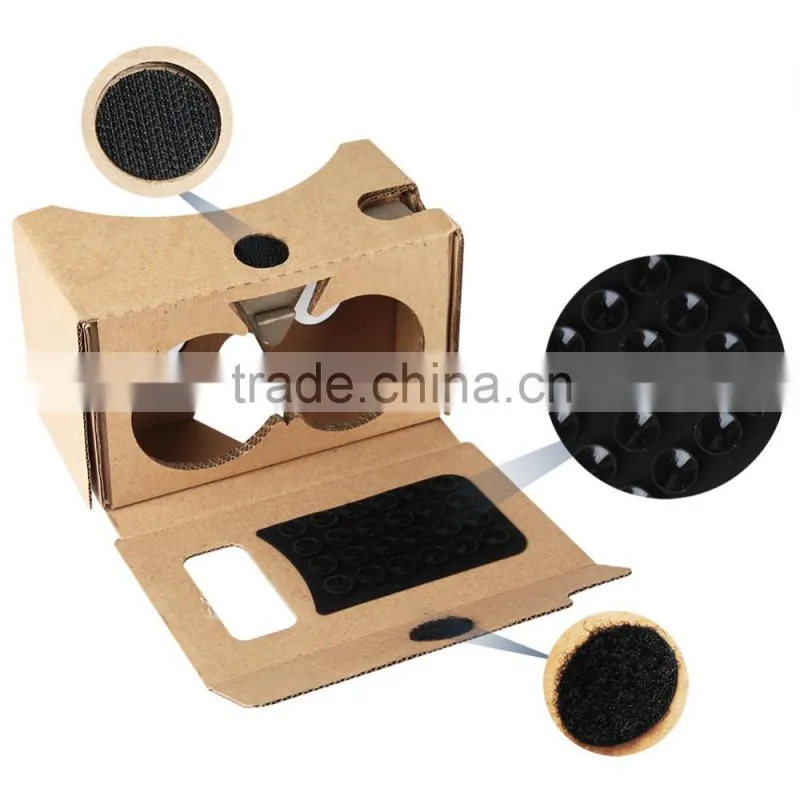 High quality cardboard v2 vr black brown blue gray green red pink