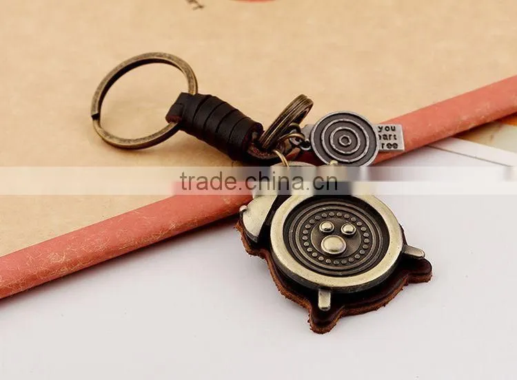 Promotional Cheap High Quality Handmade Custom Leather Keychains