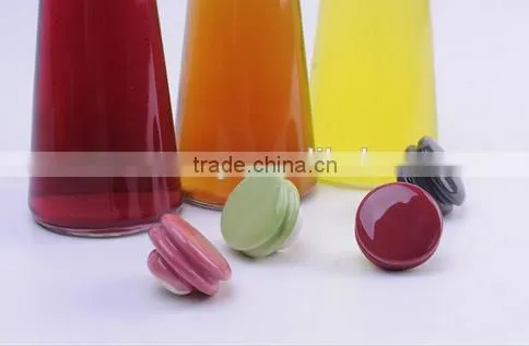 Wholesale beverage glass bottles glass juicer bottle with swing top lids