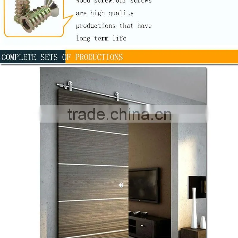 2016 Hot sale sliding solid wooden wardrobe door roller system