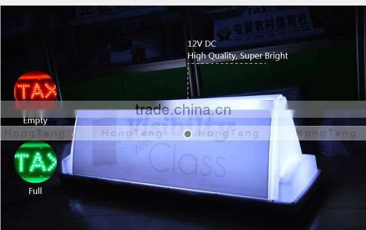 Magnet advertising car taxi led topper sign