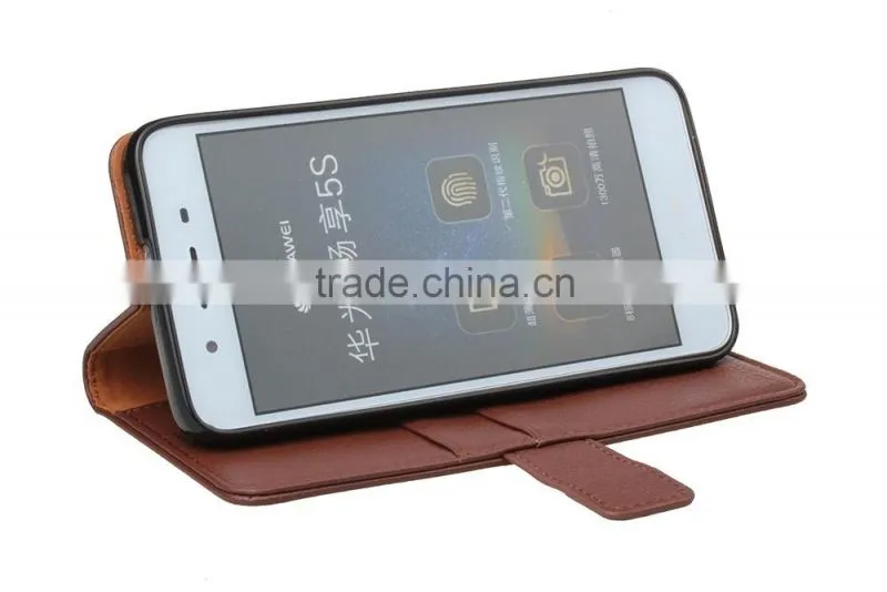 MMT PU Leather Case for Huawei Enjoy 5s Litchi Grain Anti Shock with Card Holder Frame Flip Wallet Case for Enjoy 5s