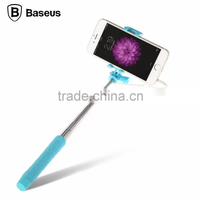 Baseus 13.5-70cm Selfie Stick View Series Mini Selfie Stick Stainless Steel Wire Control For Mobile Phone TB-0235