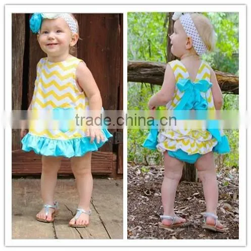 2015 new arrival baby swing top set red chervon ruffle swing top china factory cheap kids clothing wholesale