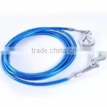 emergency car breakdown use steel wire tow rope
