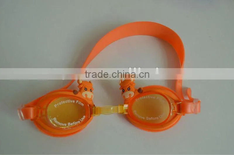 kids cartoon silicone swimming goggles hot sale