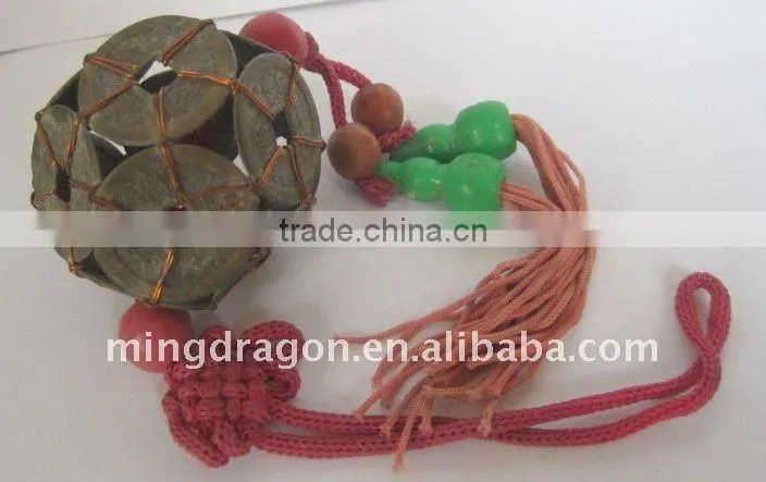 CHINESE COLORFUL MASK KNOT ORIENTAL ORNAMENT EMBROIDERY