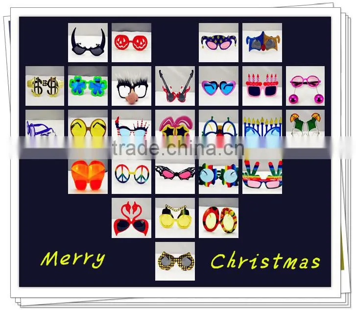 cheap simpleness white & white christmas & party glasses ,customized you logo you like