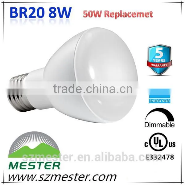 UL cUL ES E26 Dimmable 120V 1050lm 15w BR40 85 Watt Equal