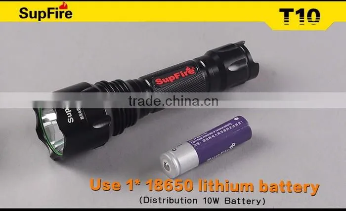 Supfire T10 Portable Rechargeable Flashlight Camping Hand Torch
