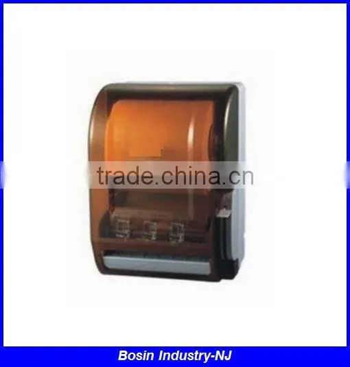 wall mounting plastic white automatic paper dispenser, electric toilet paper dispenser
