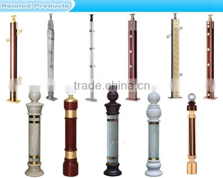 baluster stainless steel glass railing wood stair