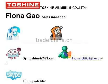 Electrophoresis Aluminum Profile For Closet Wardrobe Door Parts