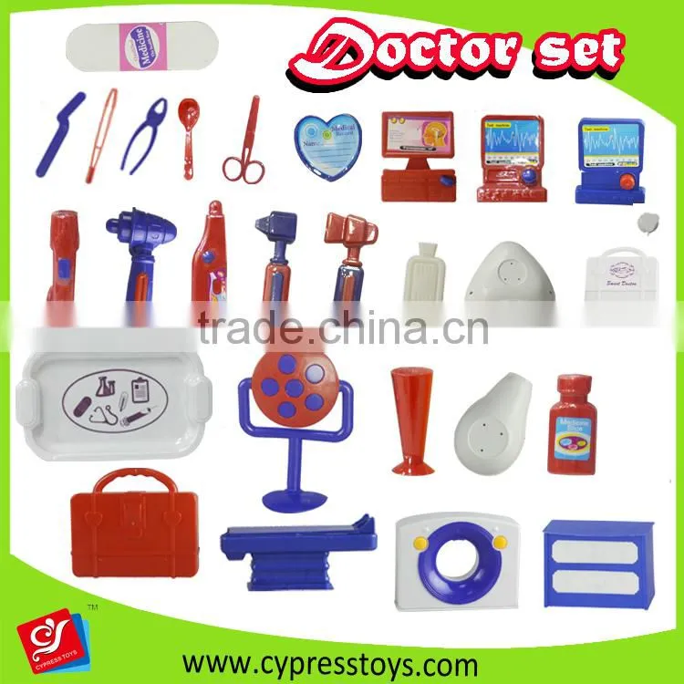 Realistic kids doctor play set,cartoon pretend doctor toy set