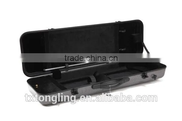 Silver Color Oblong Full Size Violin Hard Case TL-33