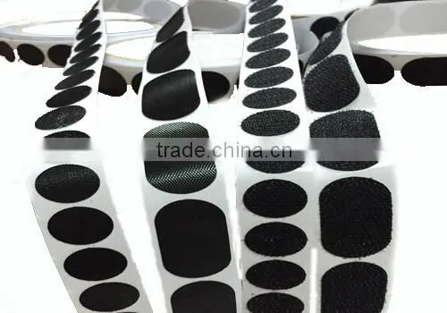 Good adhesion round dot hook and loop fastener tape