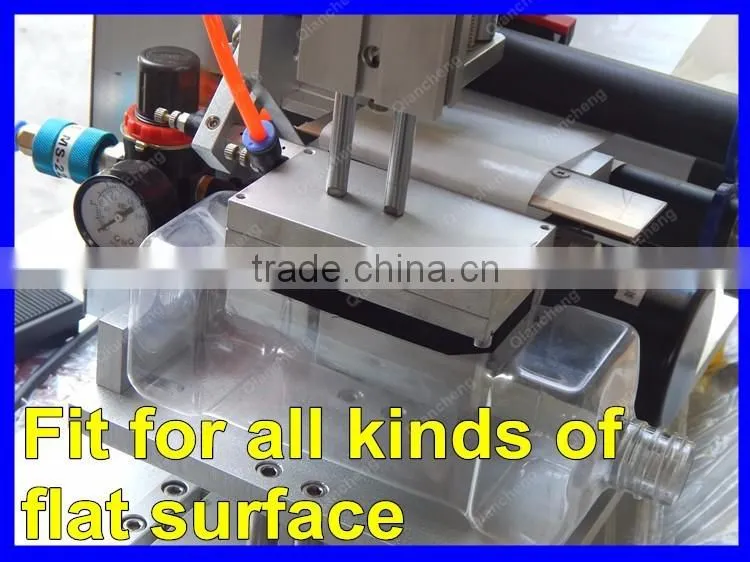 PLC Controlled semi automatic labeling machine,pet bag labeling machine