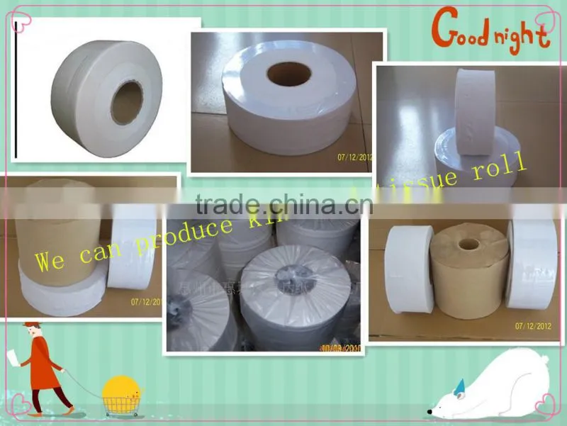 mini Jumbo roll factory promotion , virign pulp toilet tissue