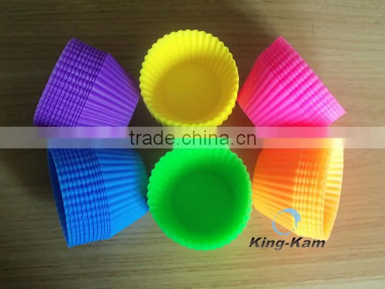 Non-stick silicone cake cup mold, Eco-friendly heat-resistant cake mold
