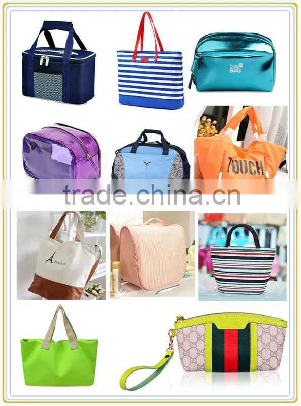 Wholesale durable fashion pattern Pink PVC cosmetic bag