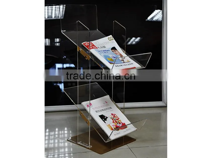 High Clear Acrylic Advertising Magzine Holder