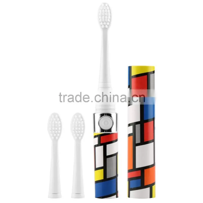 Sonic Electric Toothbrush Waterproof Whitening Prevent Tooth Decay Removes Plaque with 2 Extra Replacement Brush Heads SV030693